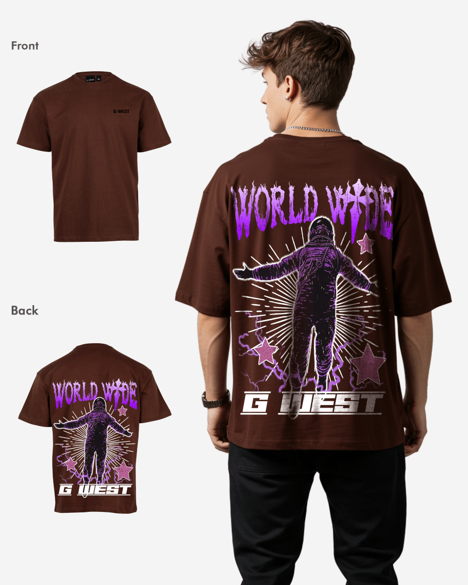 G West Oversized World Wide Star Tee