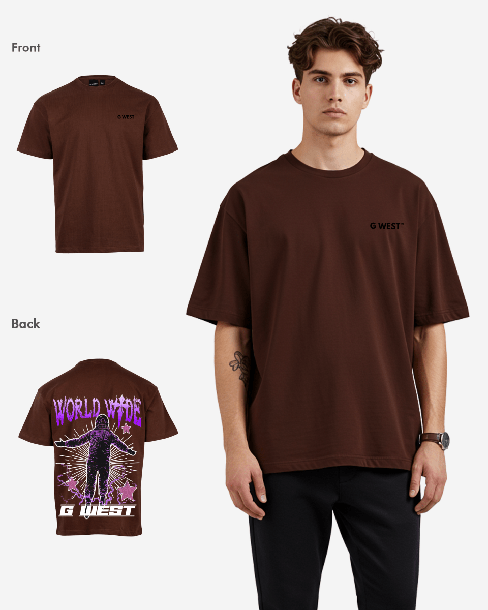 G West Oversized World Wide Star Tee