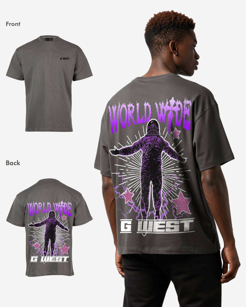 G West Oversized World Wide Star Tee