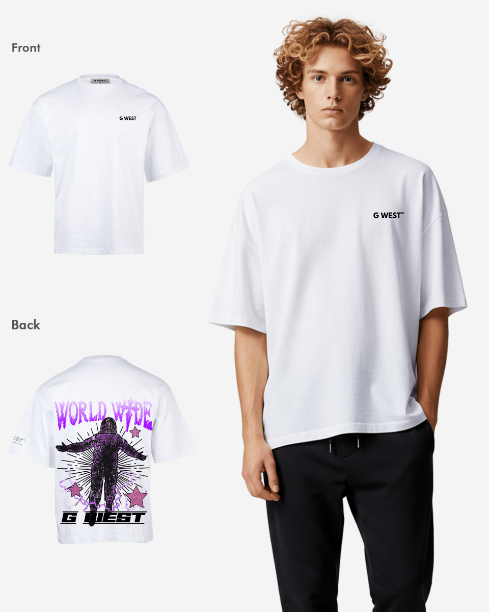 G West Oversized World Wide Star Tee