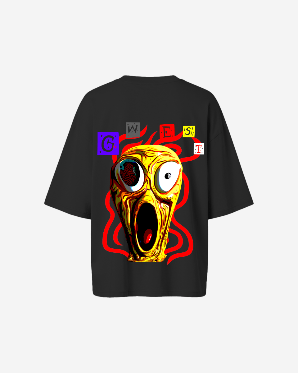 G West Oversized Yellow Face Lifestyle Tee- WOMEN