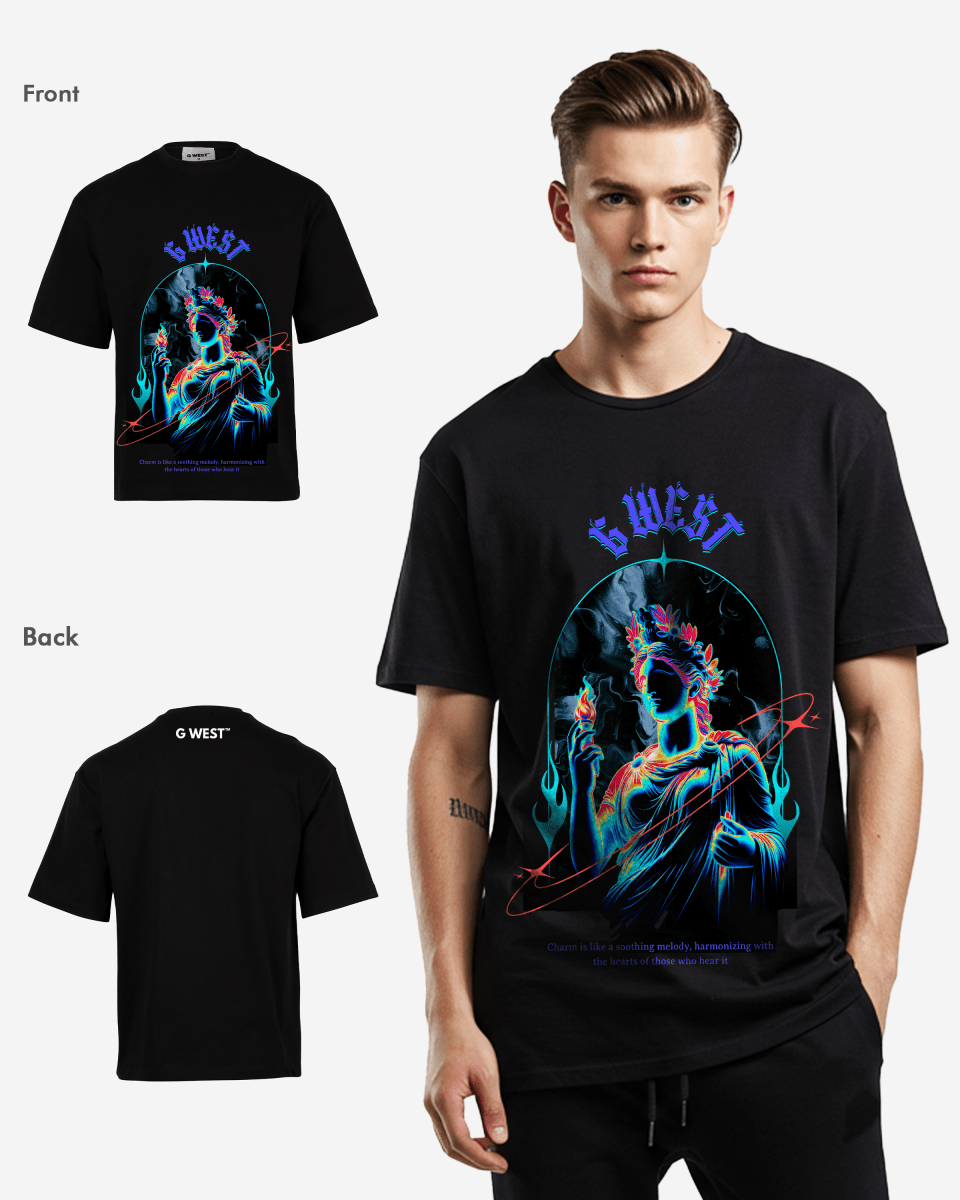 G-WEST OVERSTRESSED OVERSIZED TEE