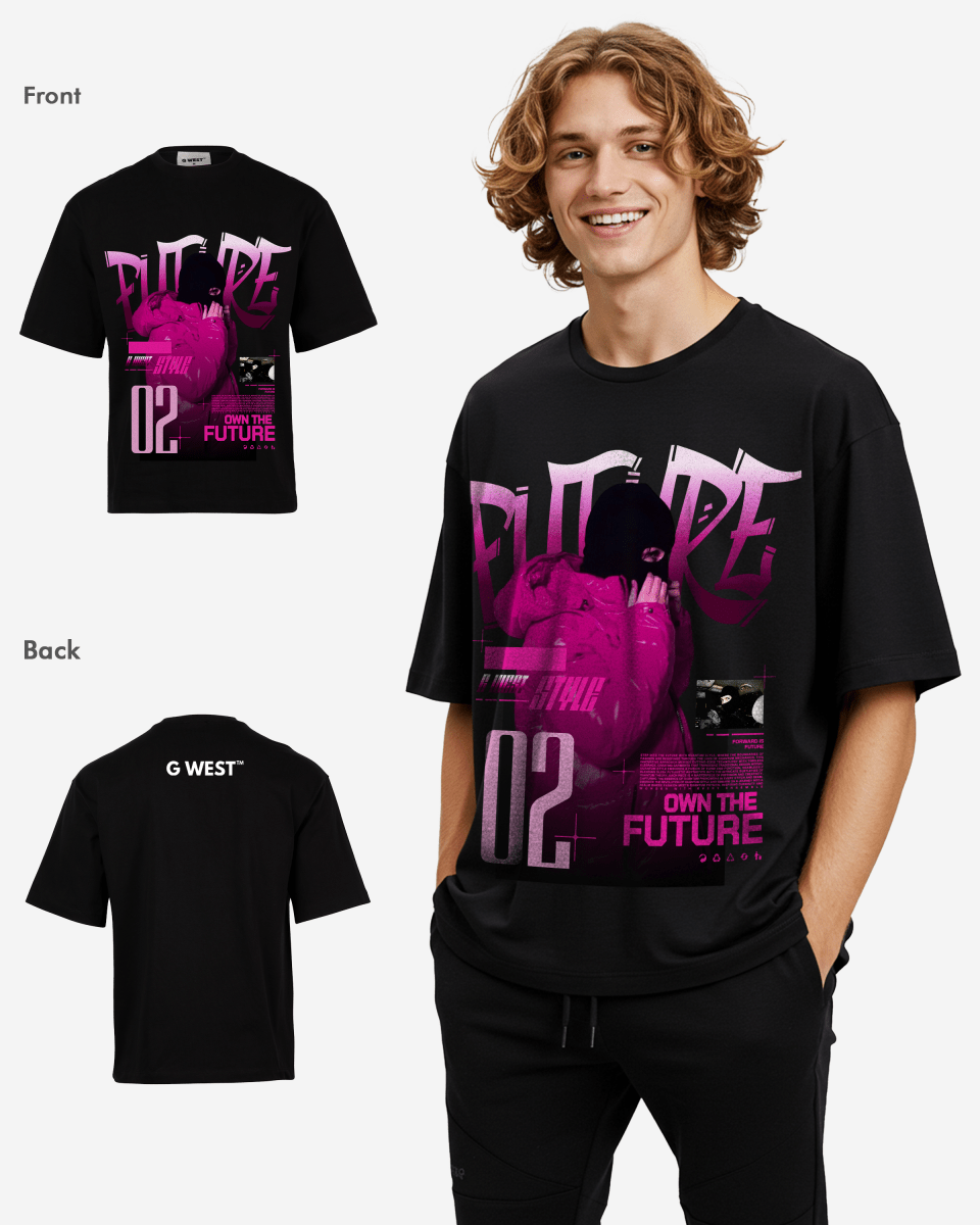 G-WEST OWN THE FUTURE OVERSIZED TEE