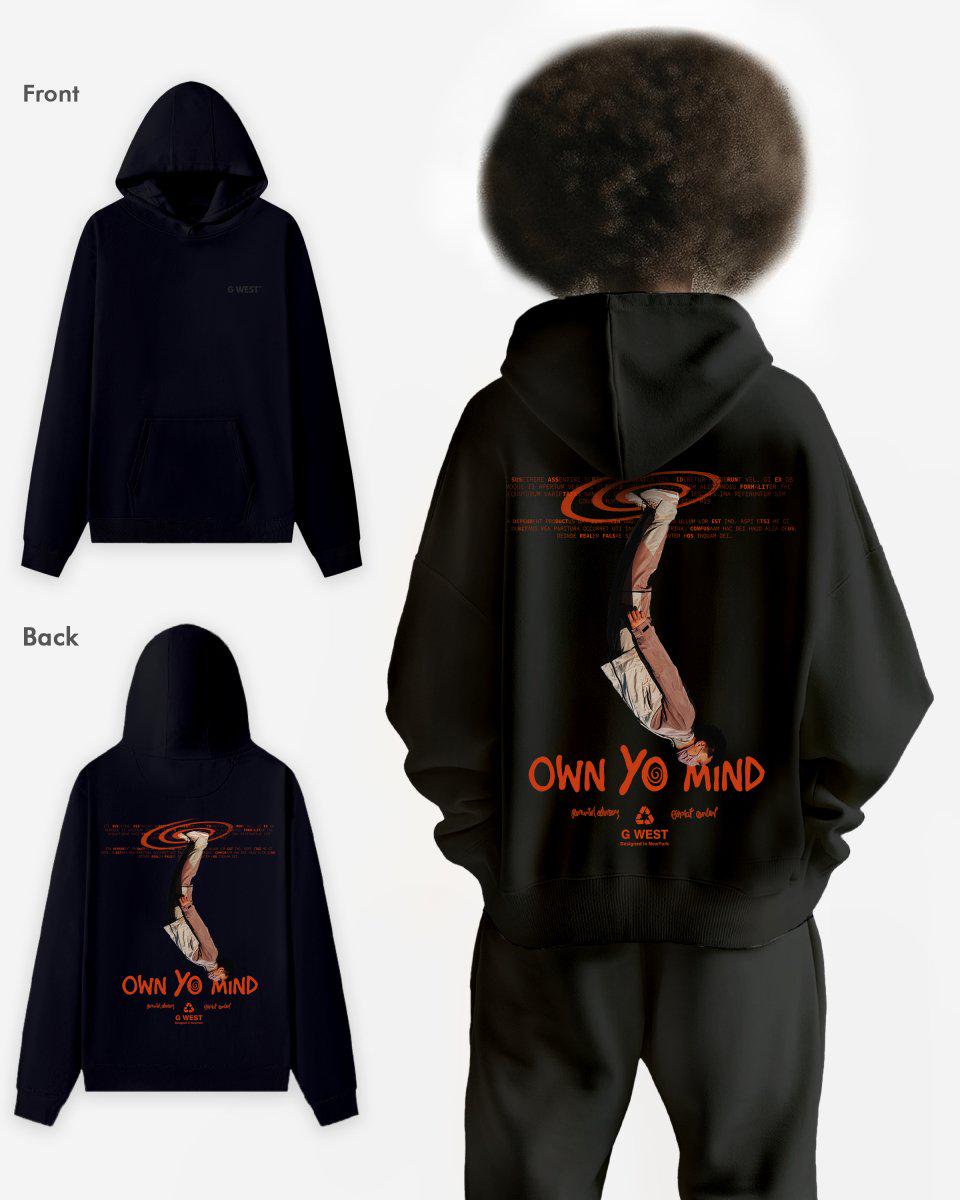 G West Own Yo Mind Oversize Hoodie