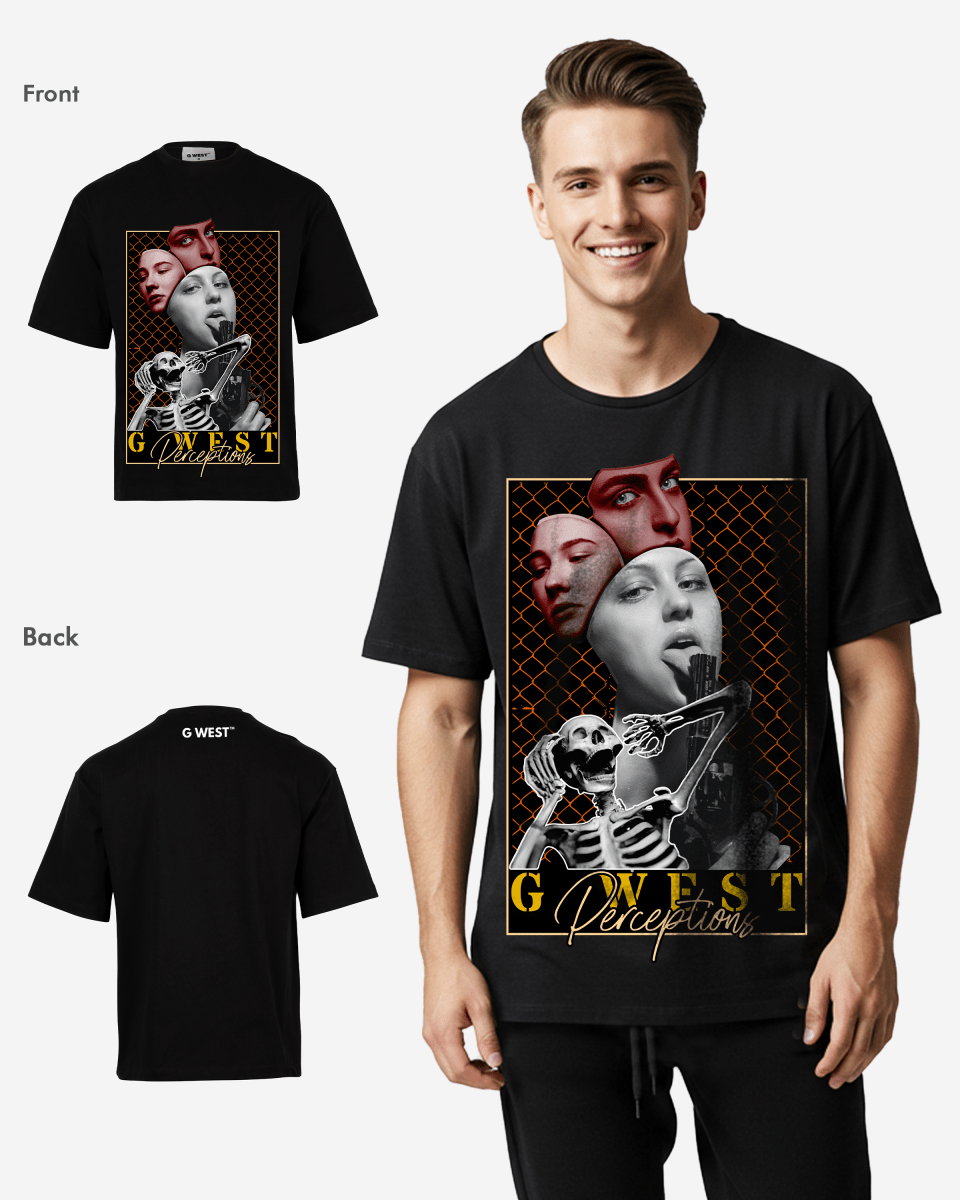 G WEST PEREPTIONS OVERSIZED TEE