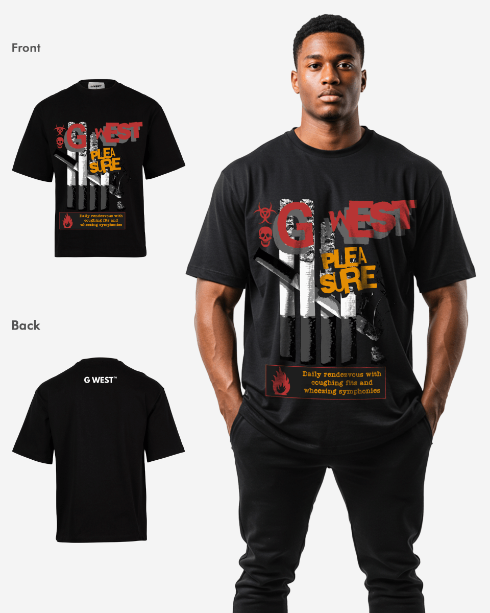 G-WEST PLEASURE OVERSIZED TEE GWROJMT114