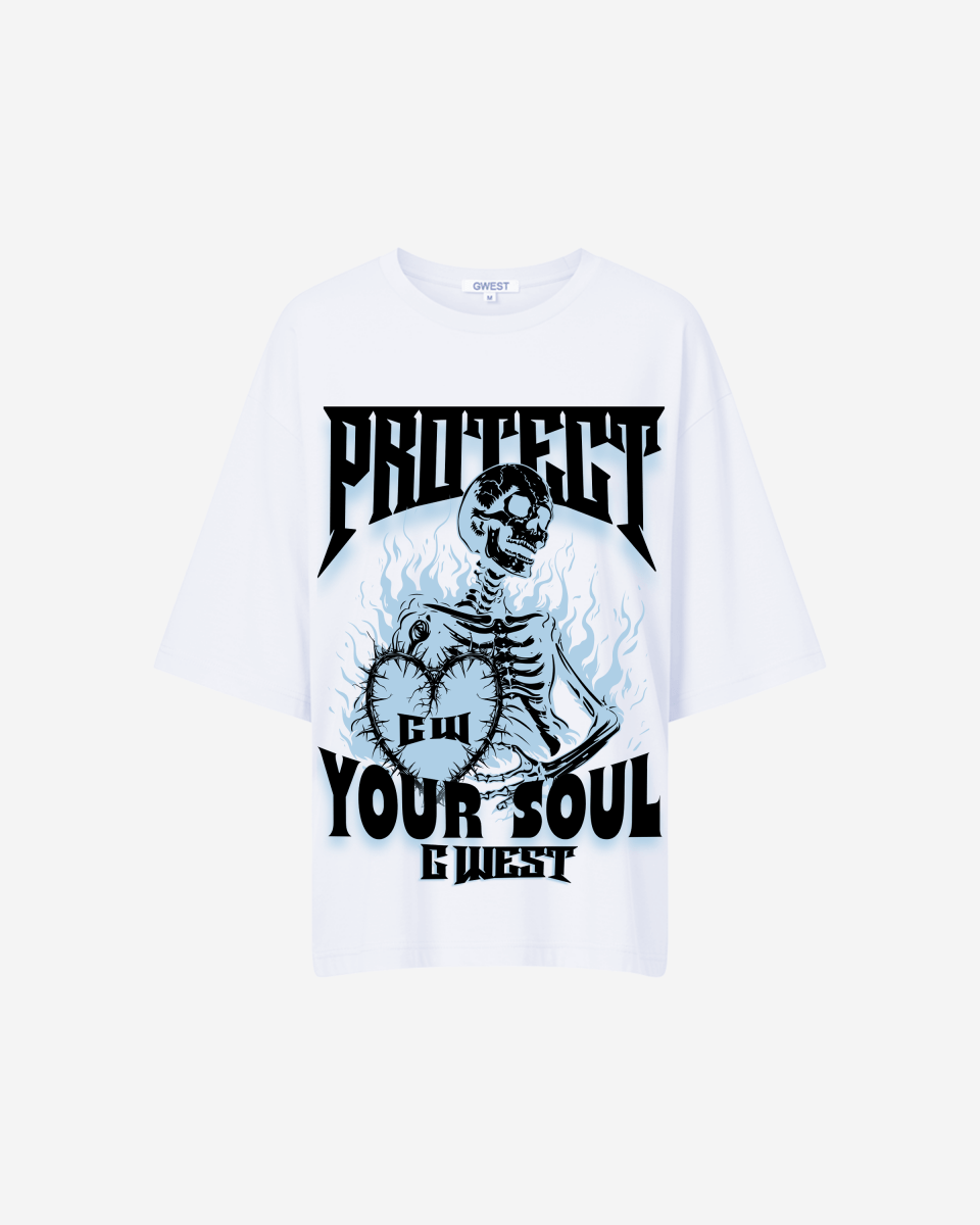 G West protect your soul Oversized tee -WOMEN