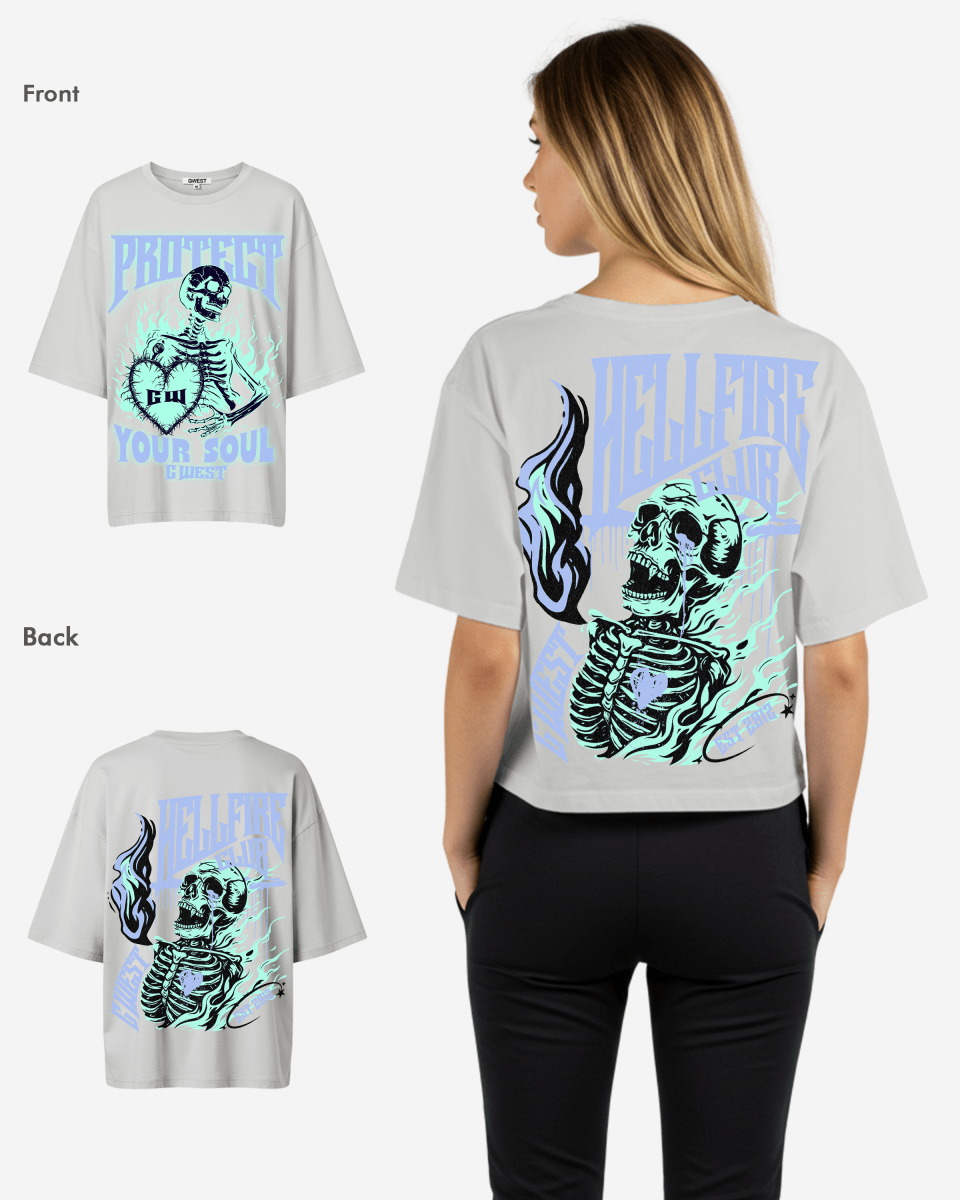 G West protect your soul Oversized tee -WOMEN