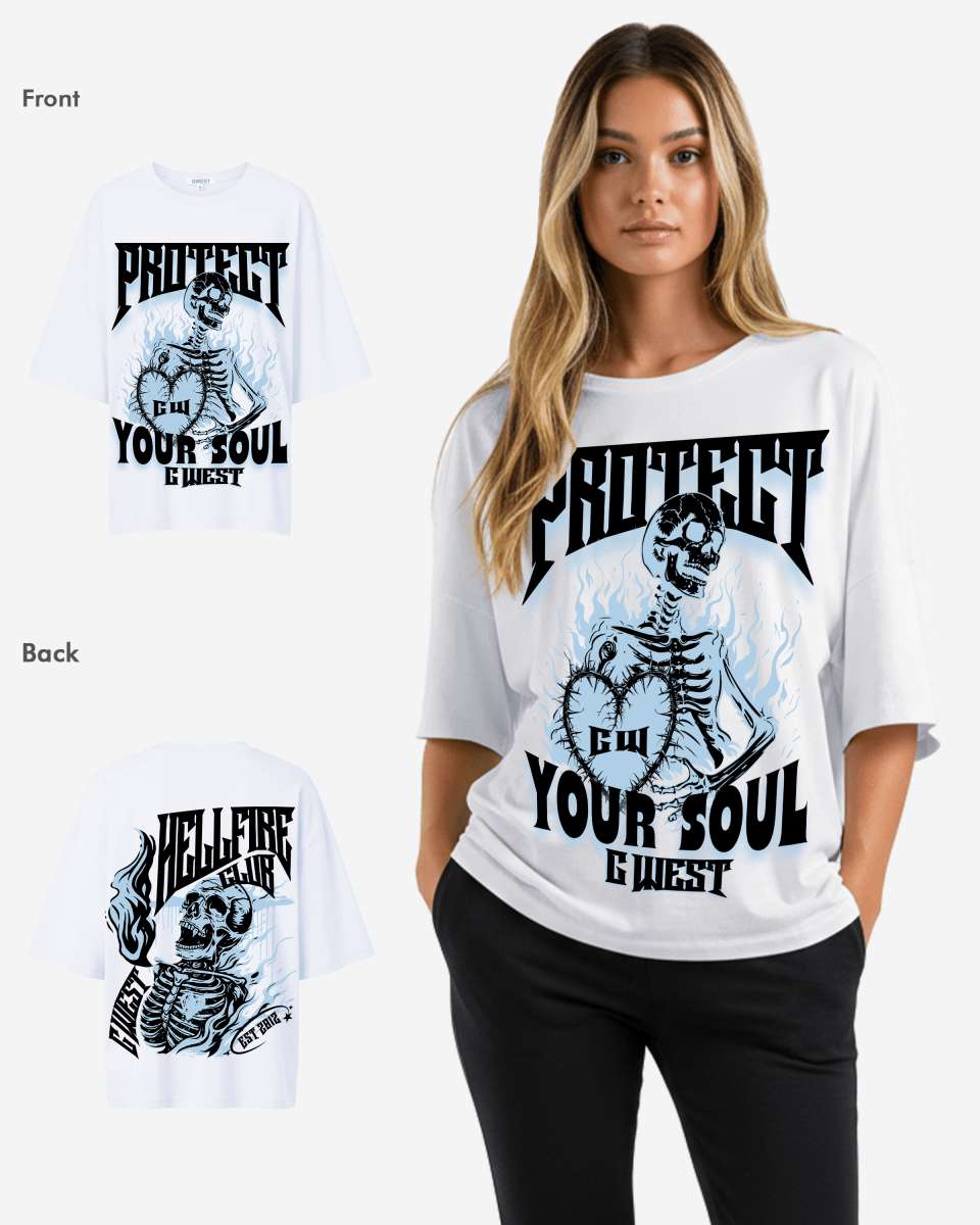 G West protect your soul Oversized tee -WOMEN
