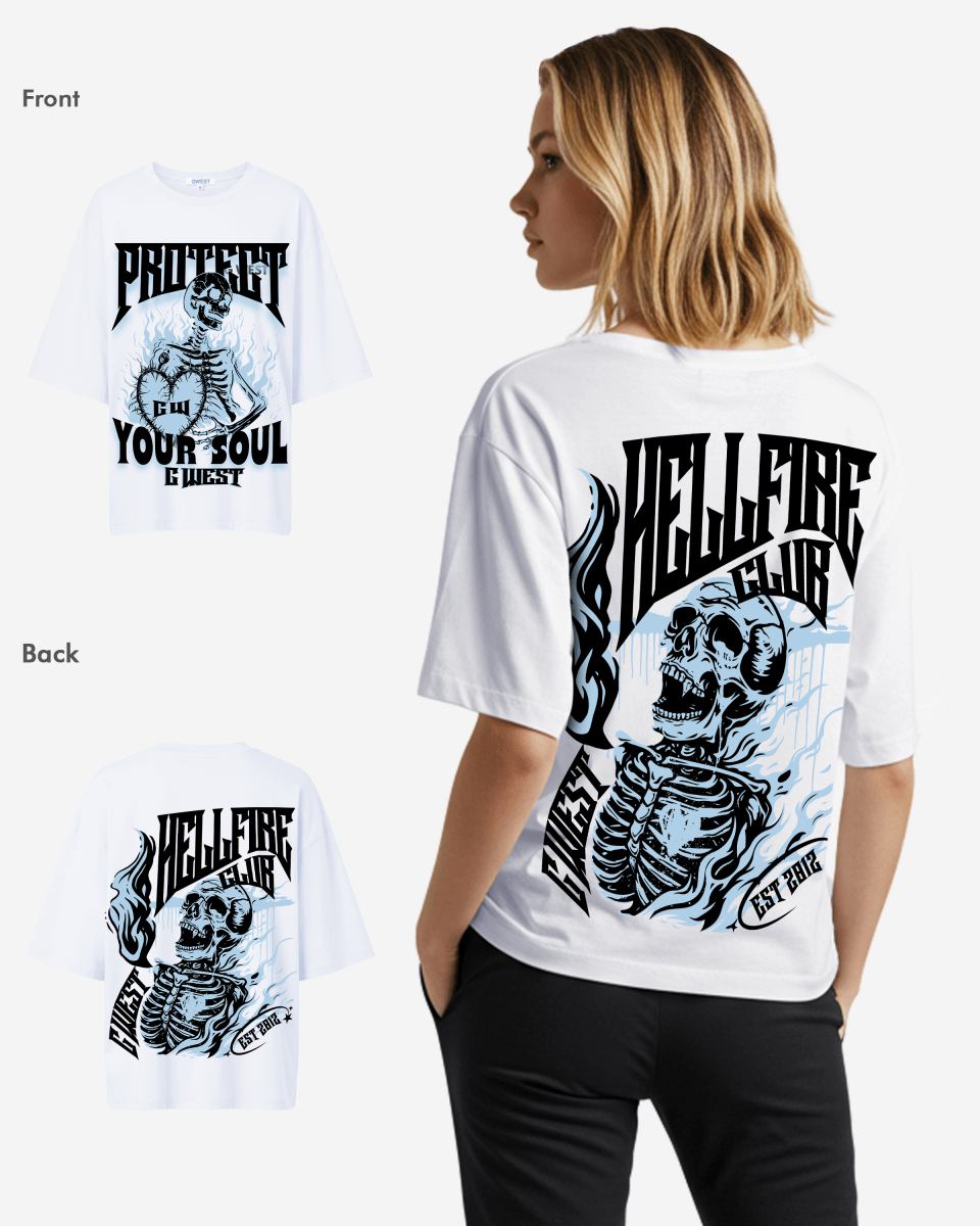 G West protect your soul Oversized tee -WOMEN