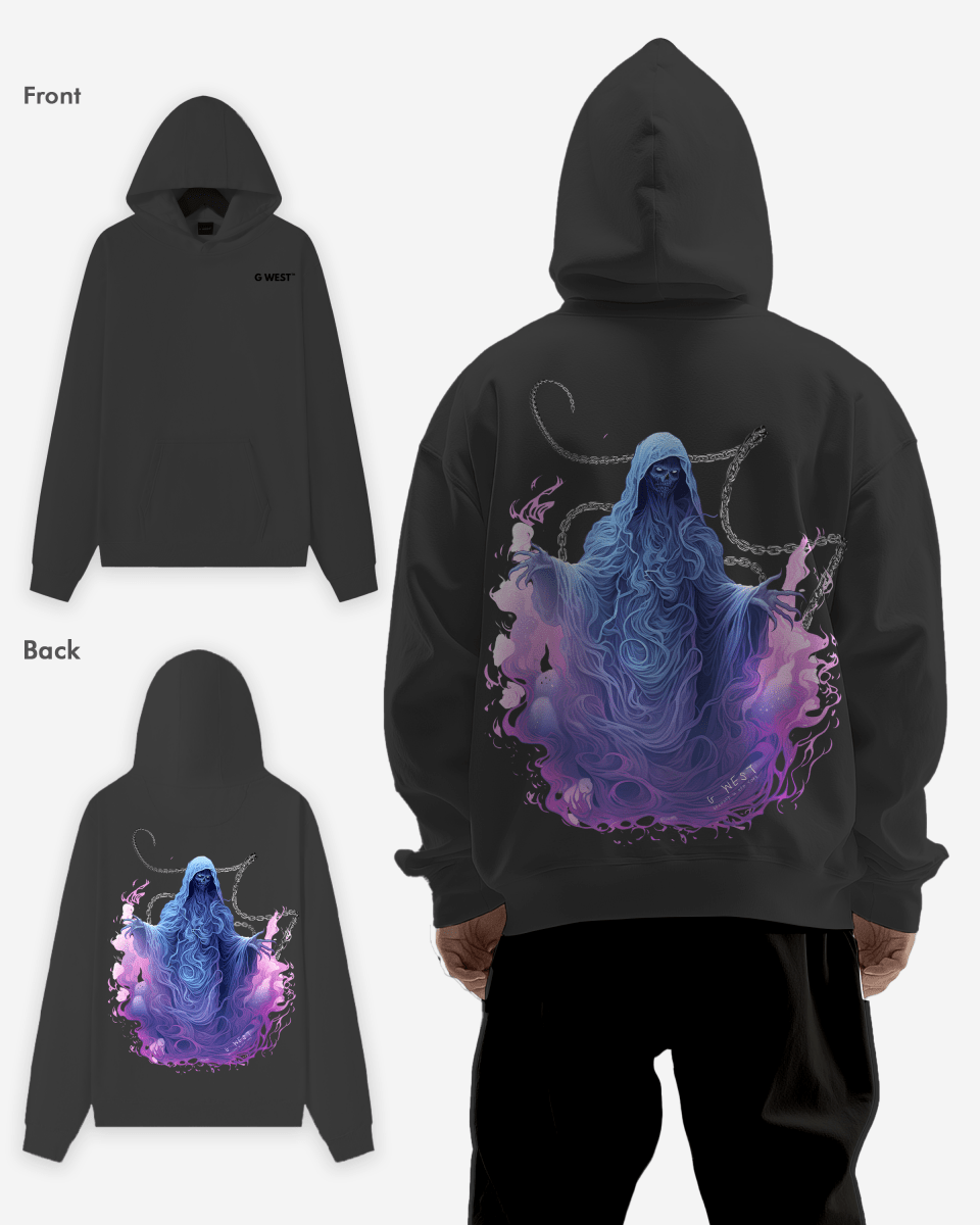G West Purple Reaper Heavy Premium Oversize Hoodie