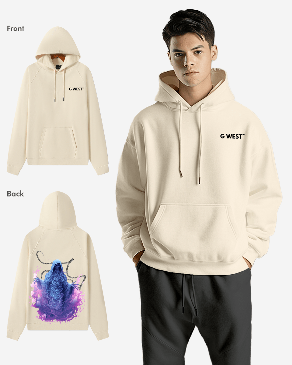 G West Purple Reaper Heavy Premium Oversize Hoodie