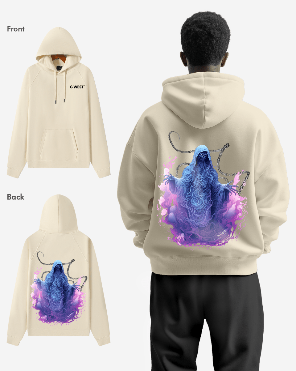 G West Purple Reaper Heavy Premium Oversize Hoodie