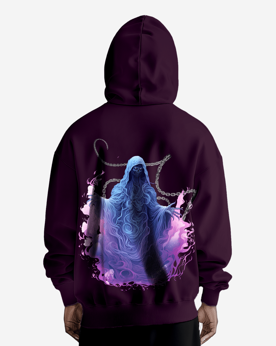 G West Purple Reaper Heavy Premium Oversize Hoodie