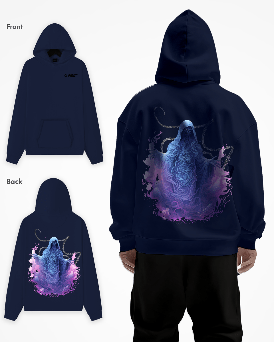 G West Purple Reaper Heavy Premium Oversize Hoodie