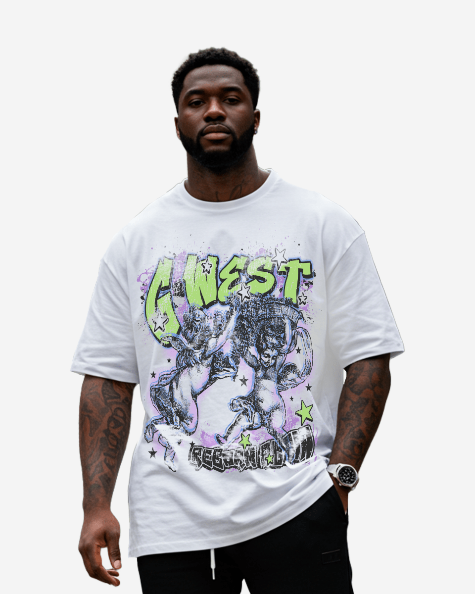 G West Reborn White Tee Big and Tall