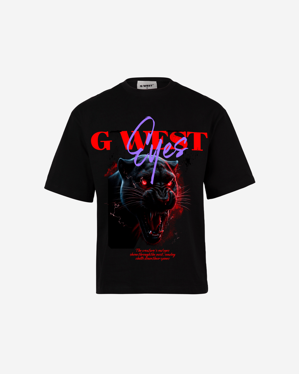 G-WEST RED FURY OVERSIZED TEE
