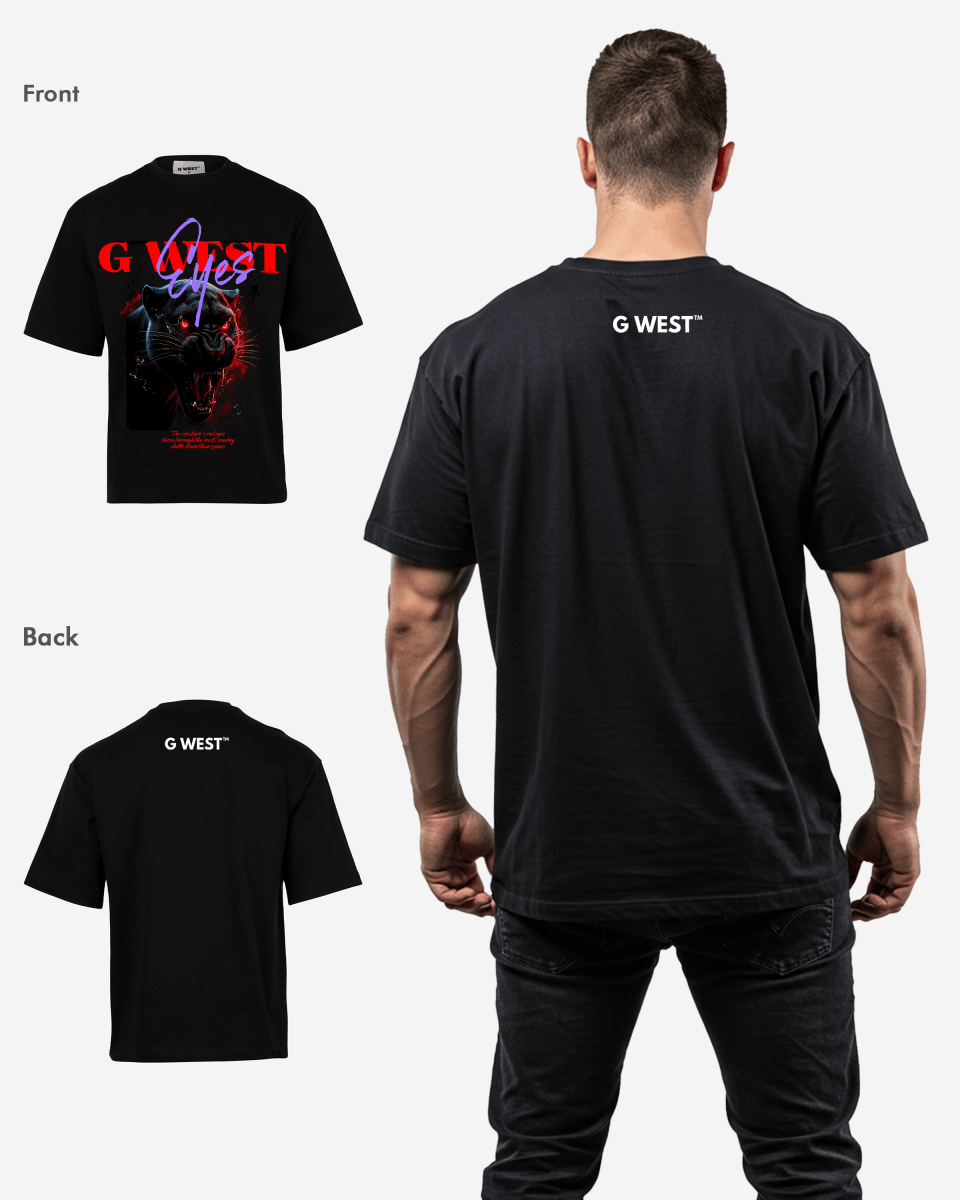 G-WEST RED FURY OVERSIZED TEE