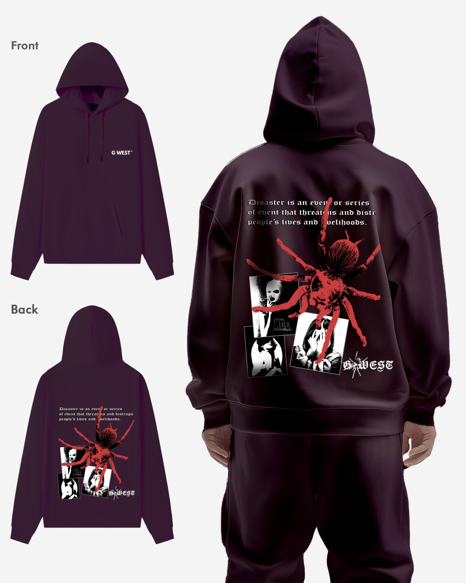 G West Red Spider Heavy Premium Hoodie