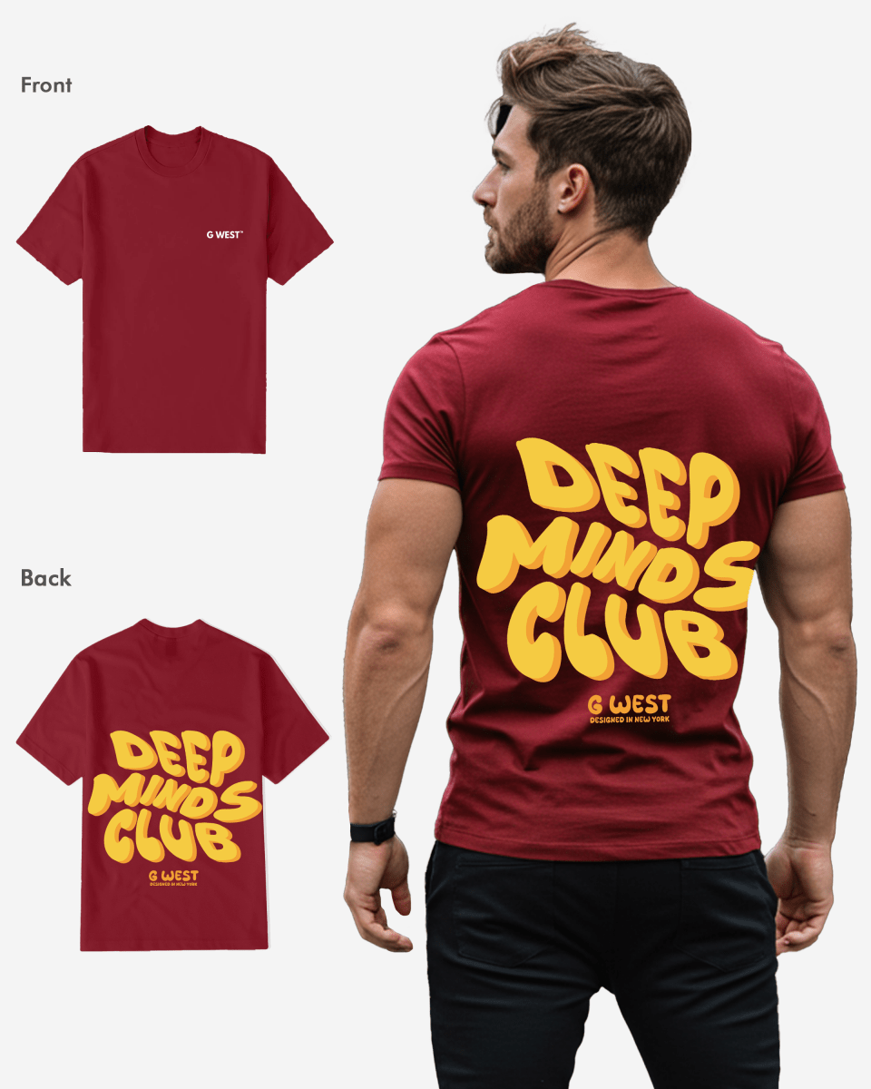G West Regular Fit Deep Minds Club T Shirt