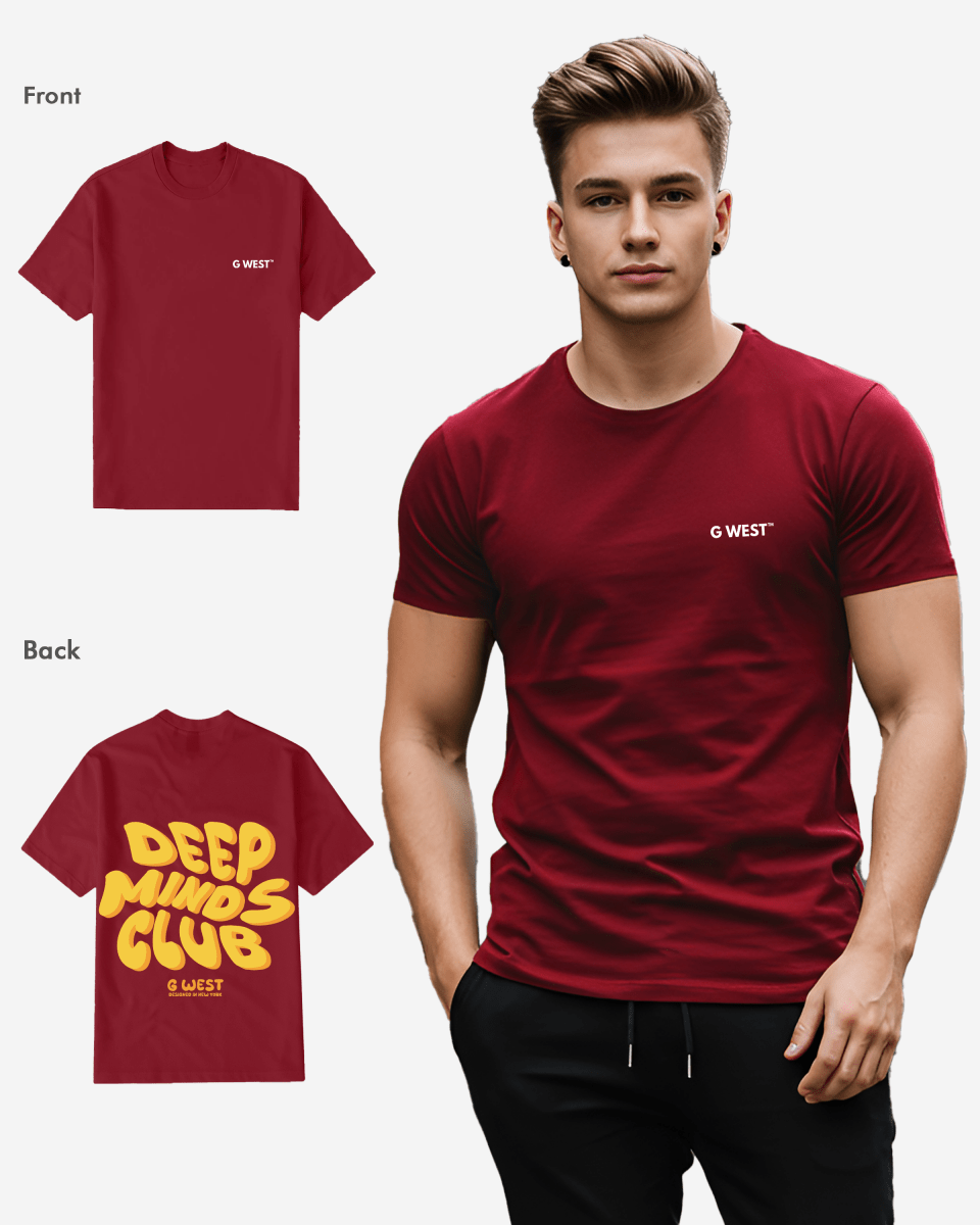 G West Regular Fit Deep Minds Club T Shirt