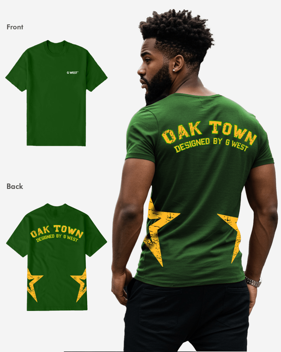 G West Regular Fit Oak Town Green tee