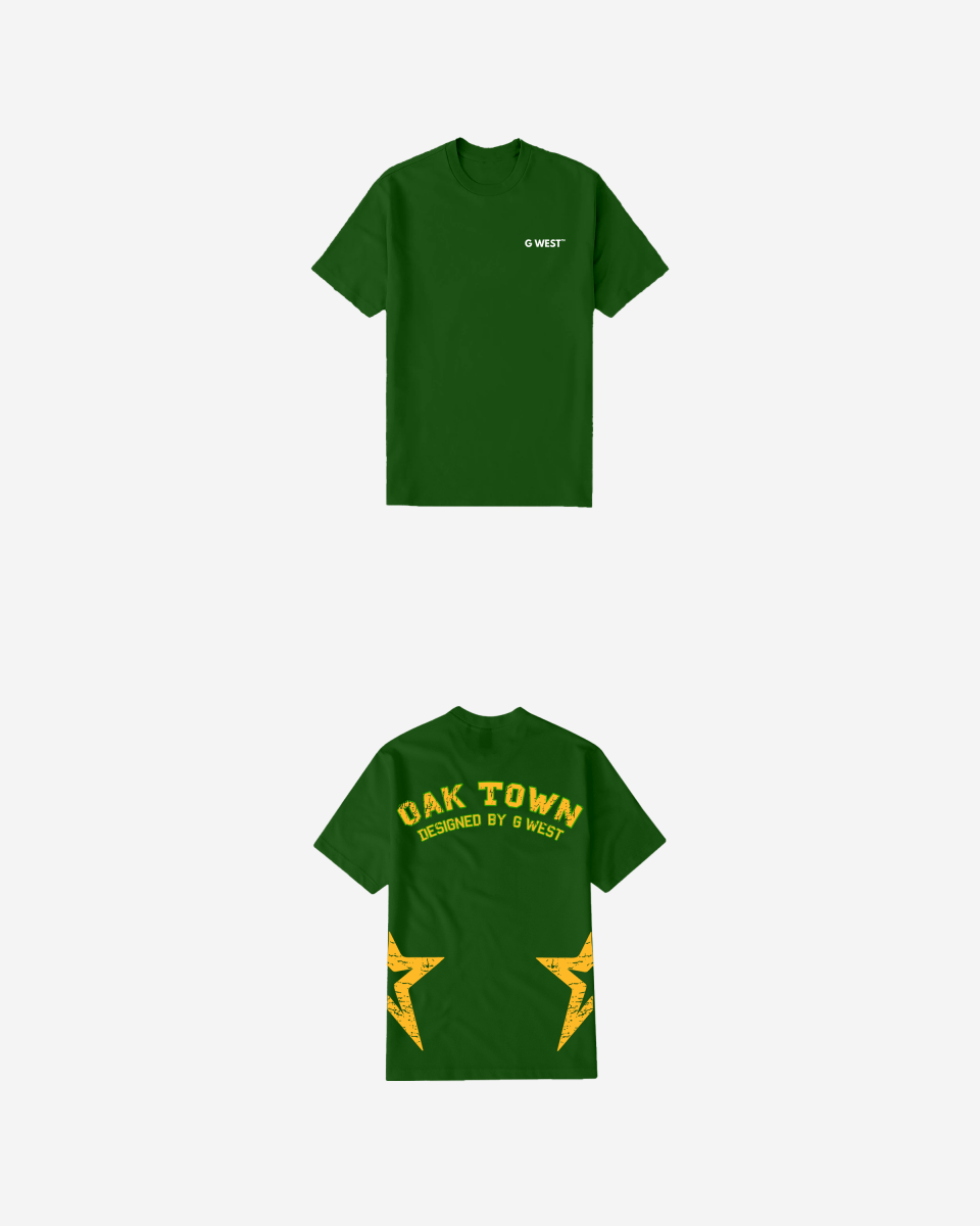 G West Regular Fit Oak Town Green tee