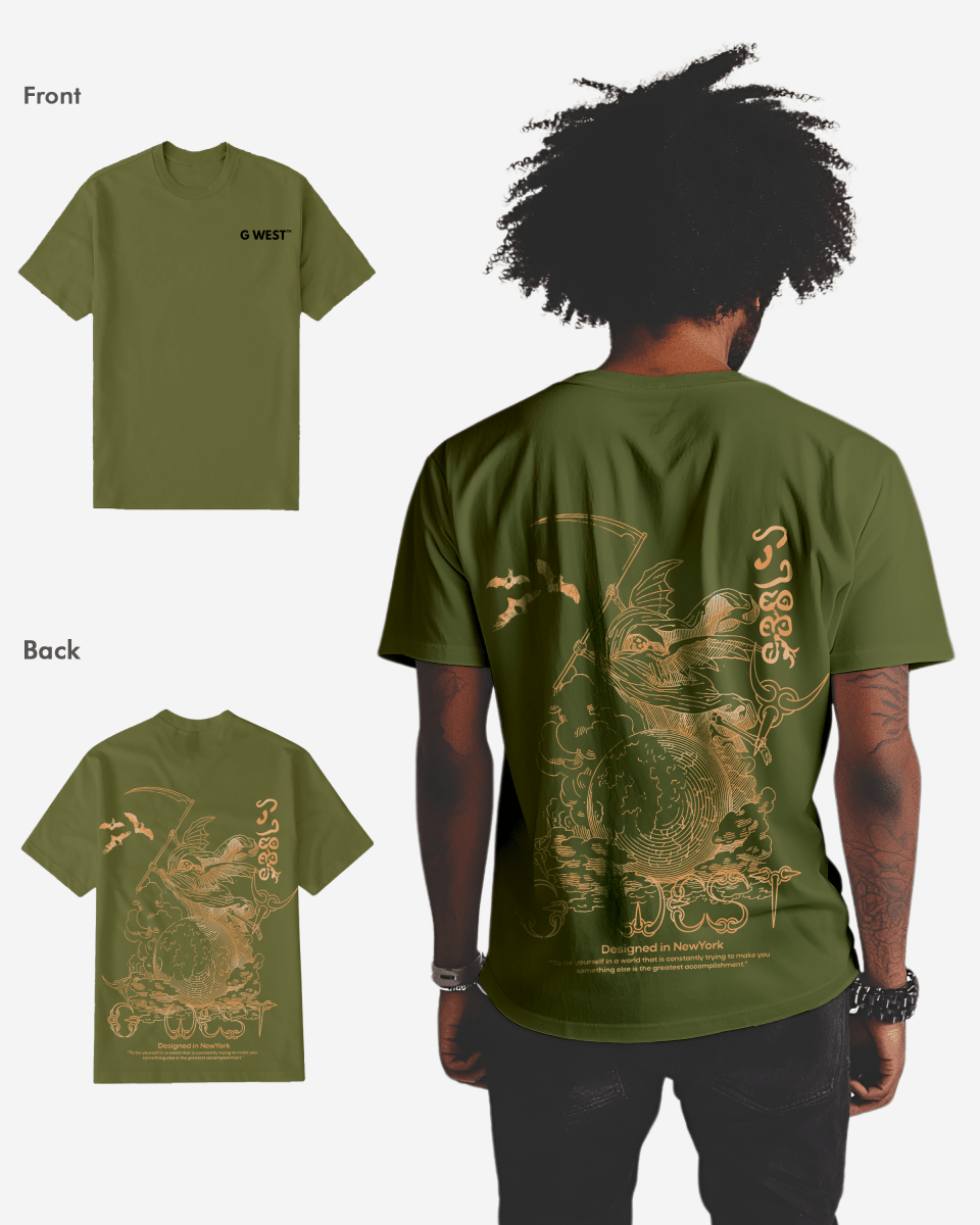 G West Regular Fit Reaper World T-Shirt