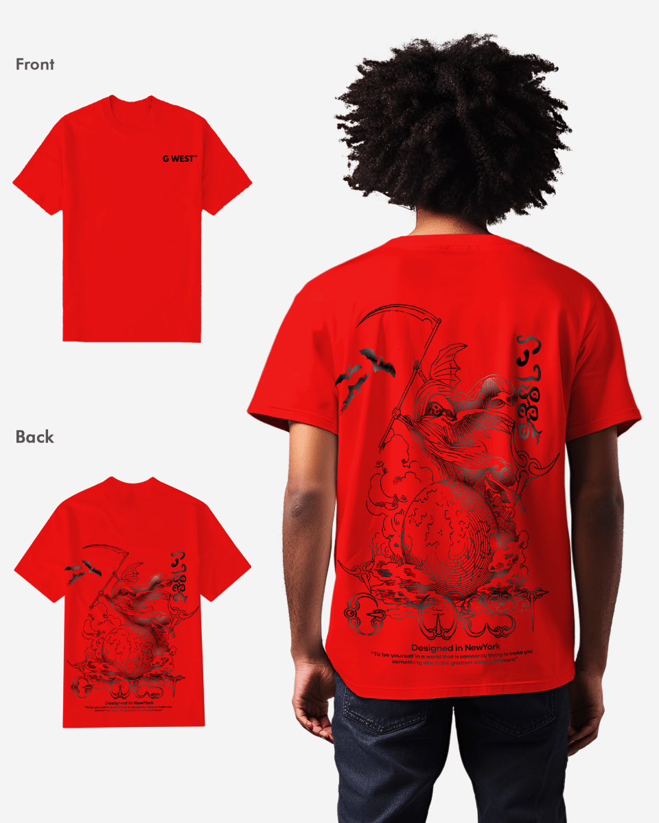 G West Regular Fit Reaper World T-Shirt