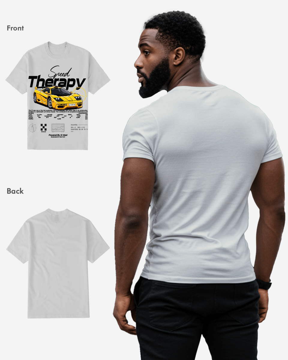 G West Regular Fit Speed Therapy Front Graphic T Shirt