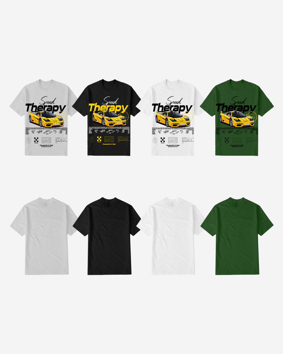 G West Regular Fit Speed Therapy Front Graphic T Shirt