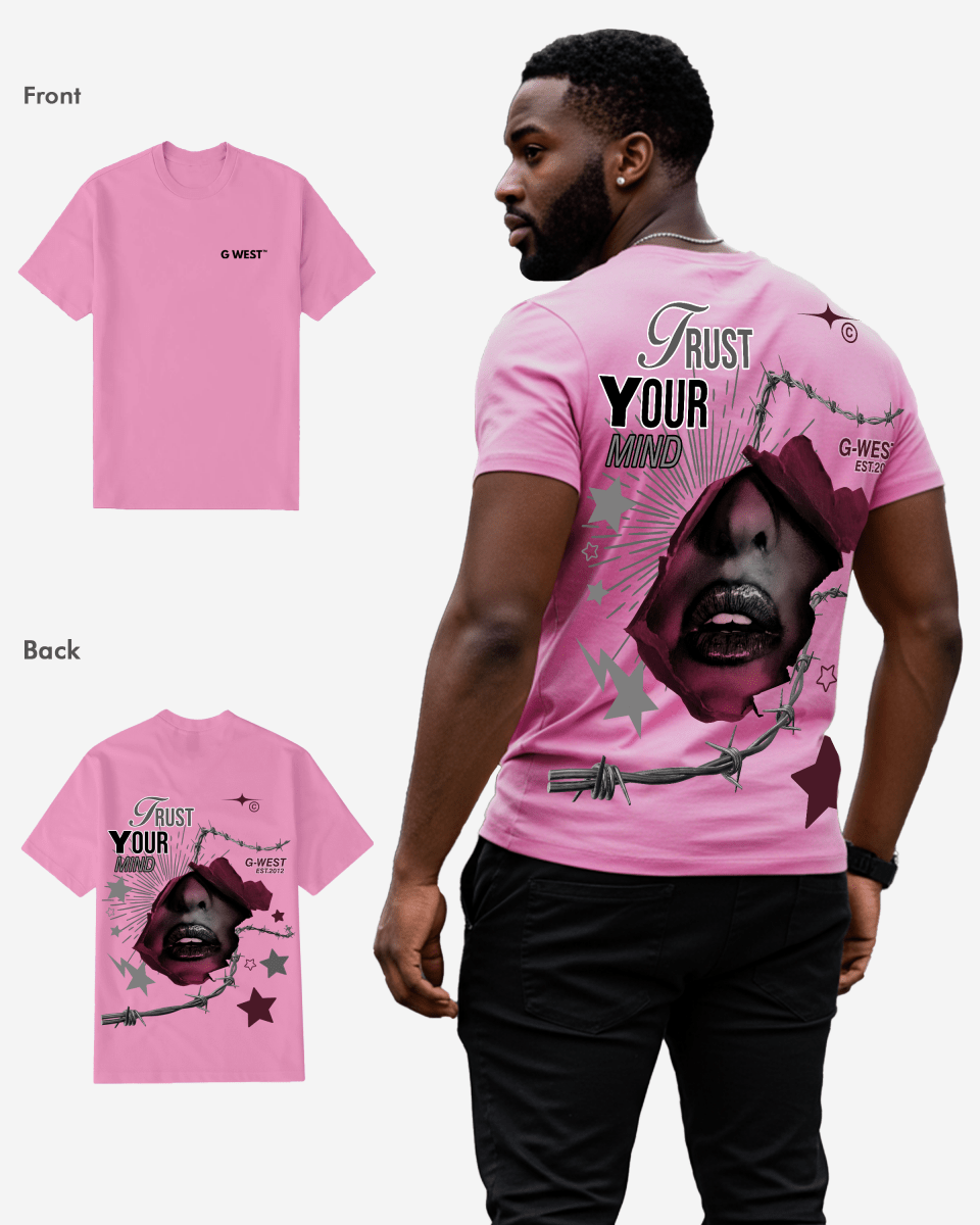 G West Regular Fit Trust Your Mind T Shirt - Gwpbast5047 - 6 Colors