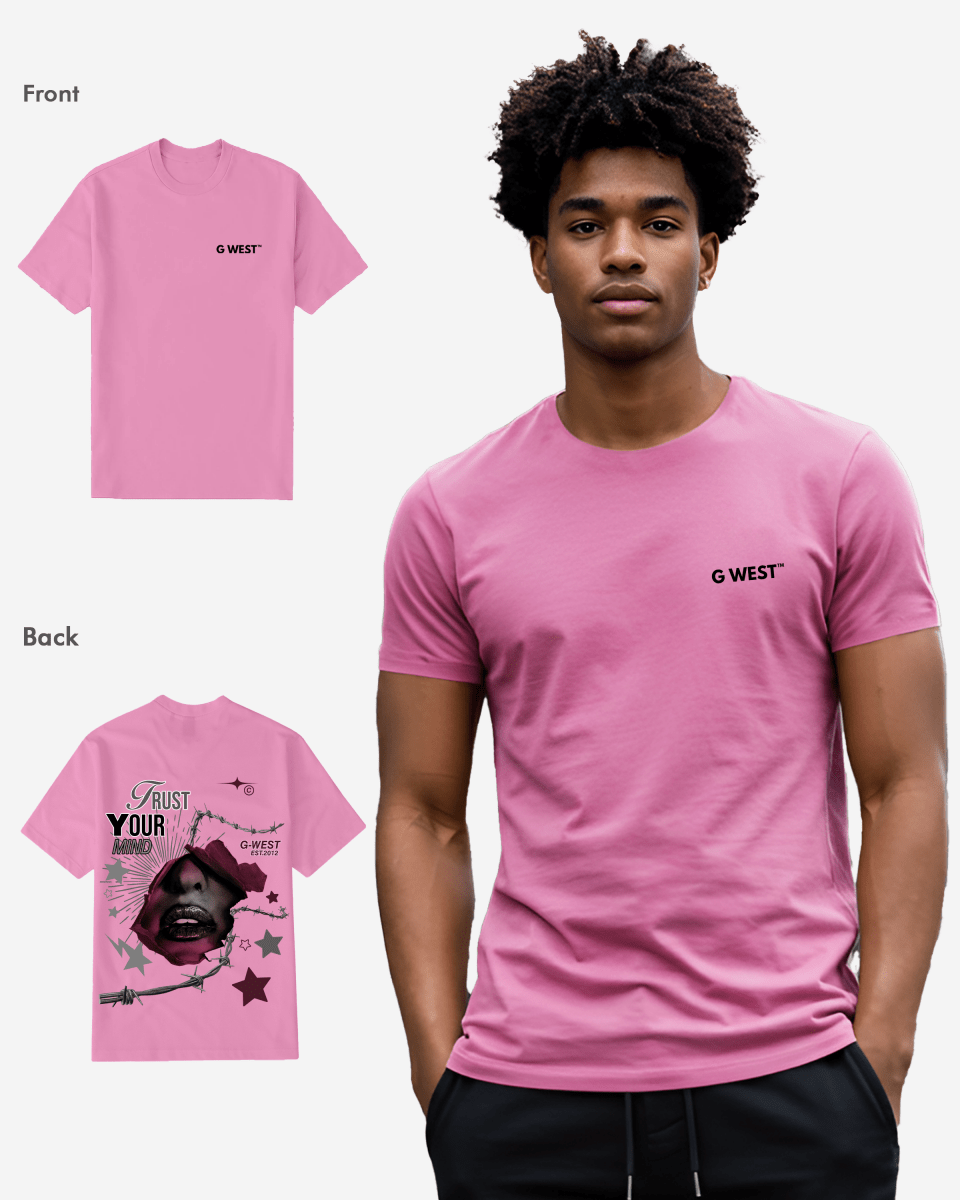 G West Regular Fit Trust Your Mind T Shirt - Gwpbast5047 - 6 Colors