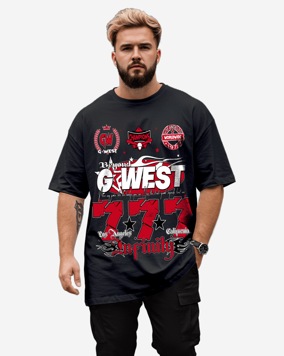 G West Rhinestone 777 Big and Tall Tee