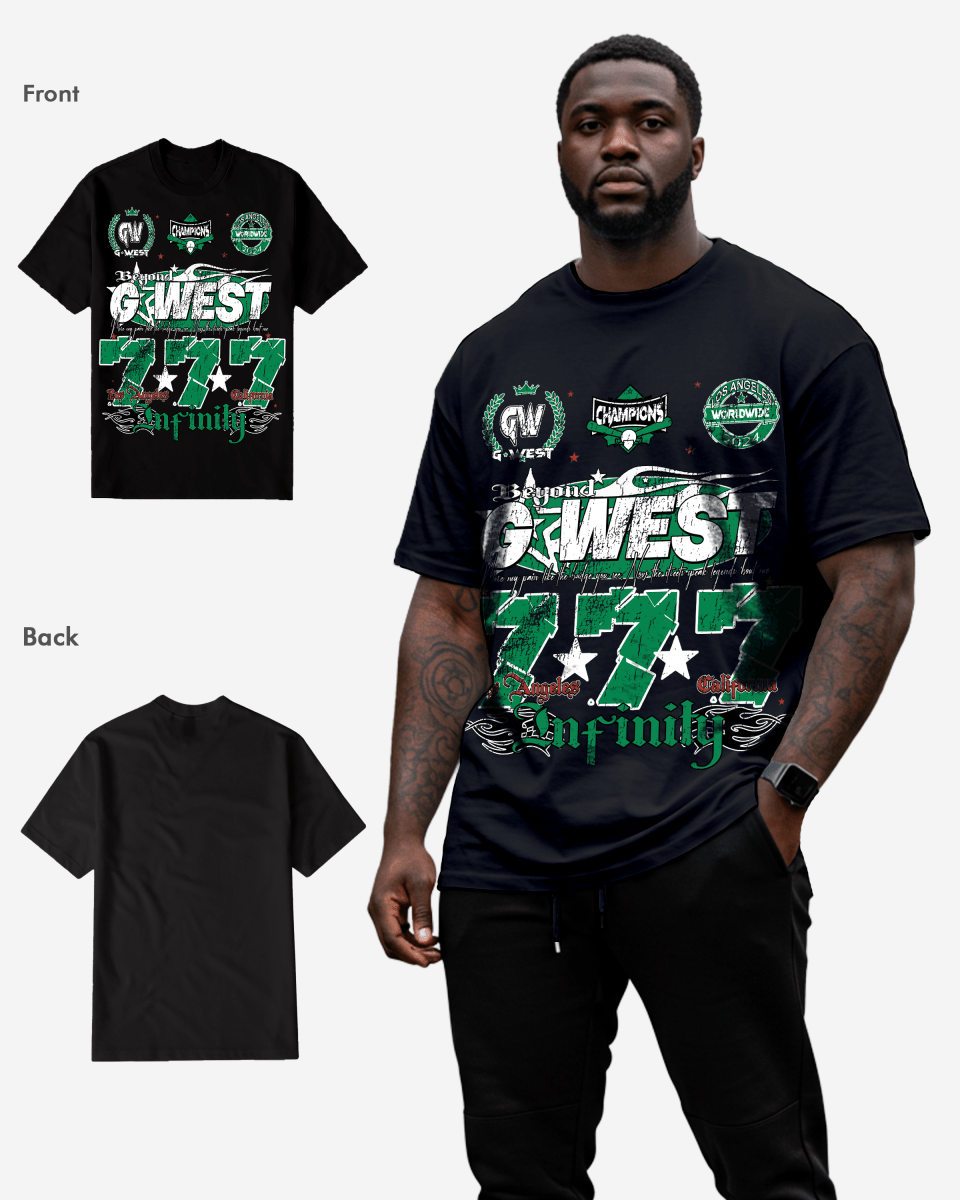 G West Rhinestone 777 Tee Big and Tall