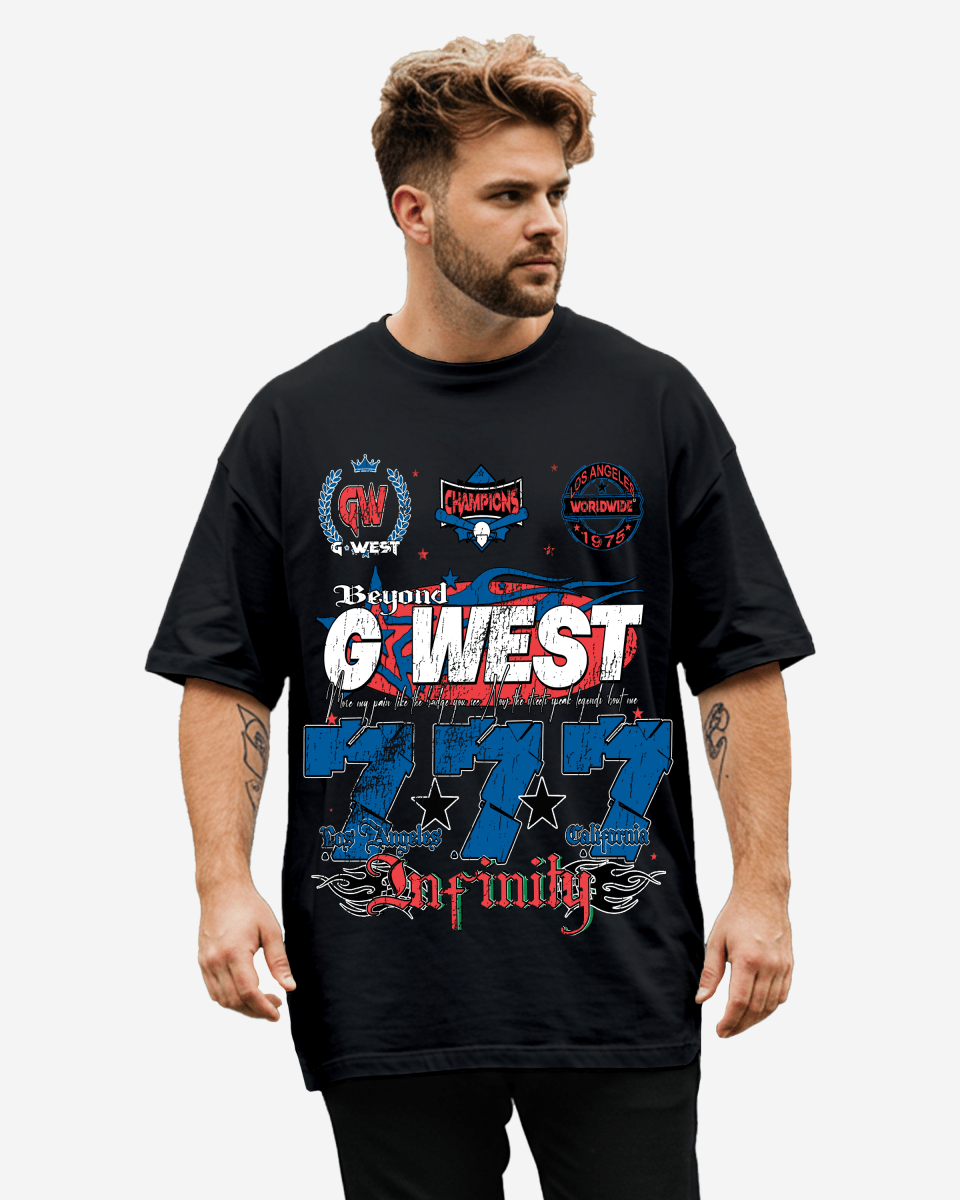 G West Rhinestone 777 Tee Big and Tall