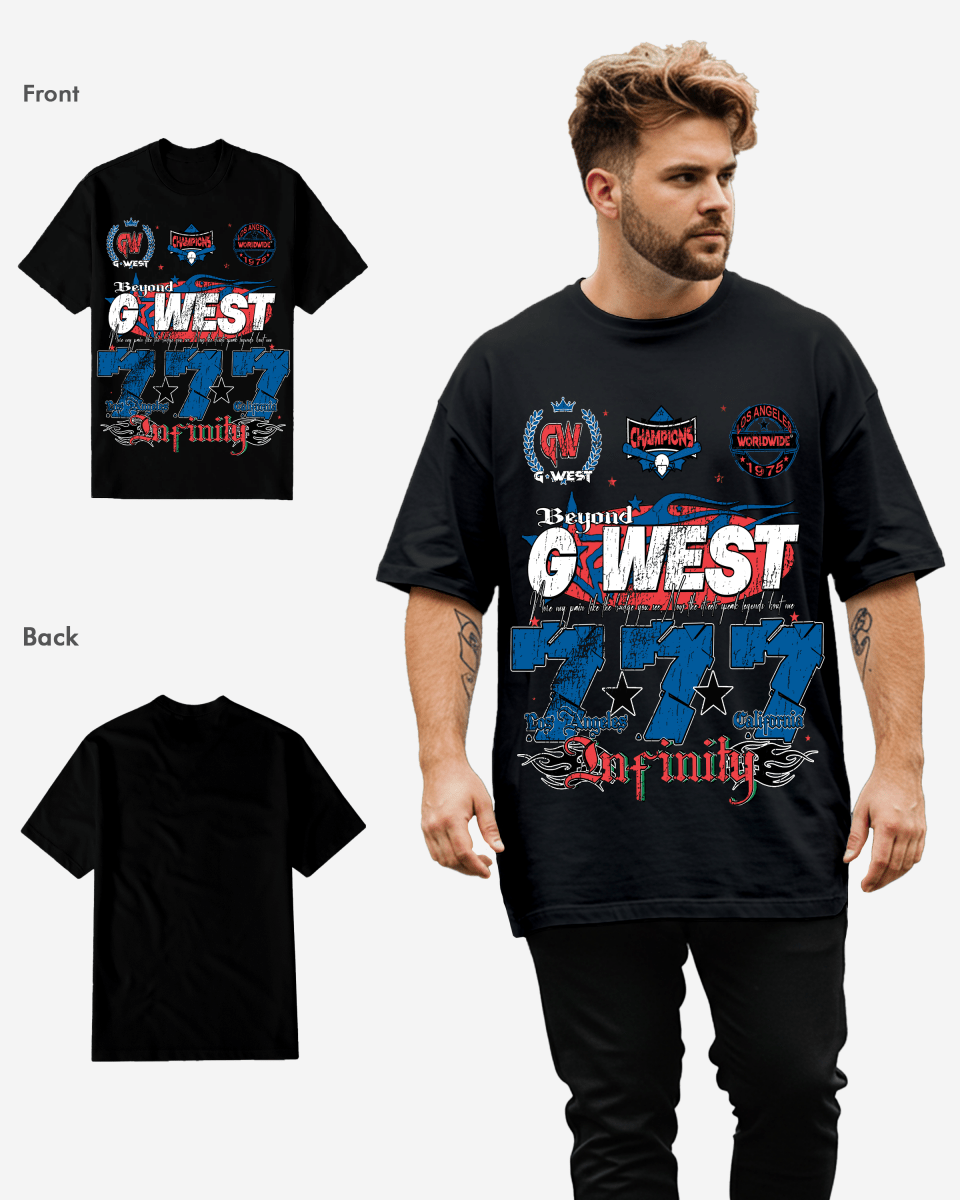 G West Rhinestone 777 Tee Big and Tall