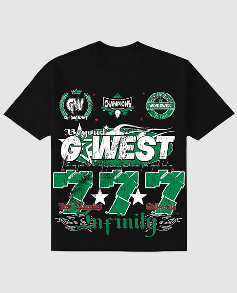 G West Rhinestone 777 Oversized Tee