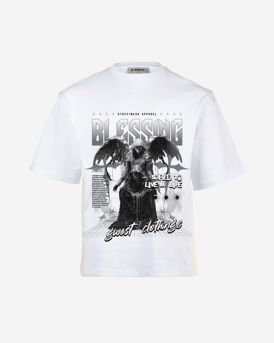 G West Rhinestone Blessing Oversized Tee