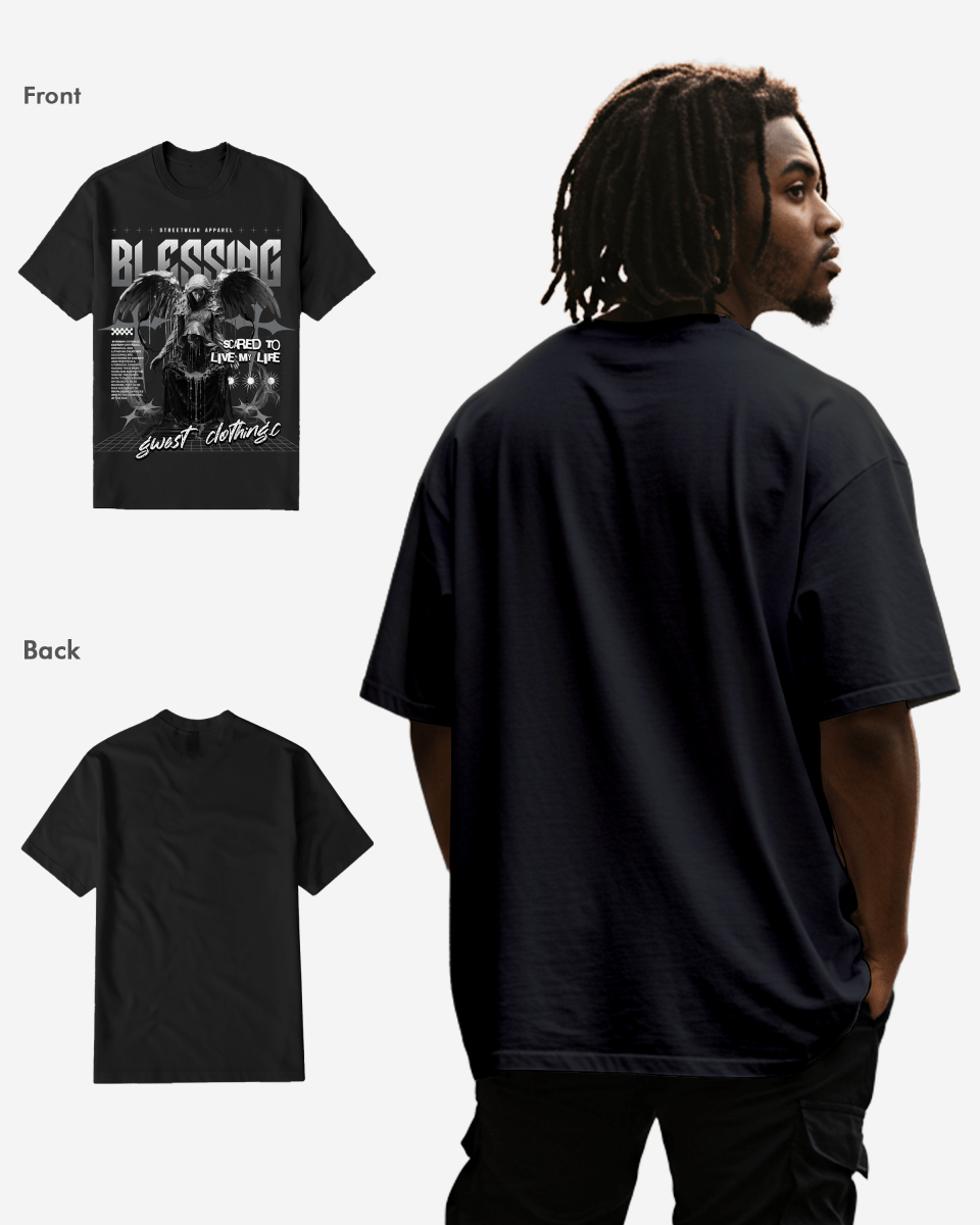 G West Rhinestone Blessing Tee Big and Tall