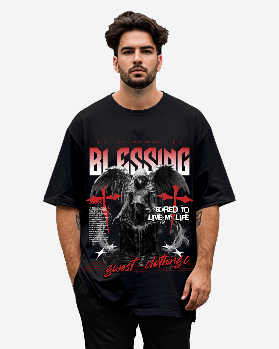 G West Rhinestone Blessing Tee Big and Tall