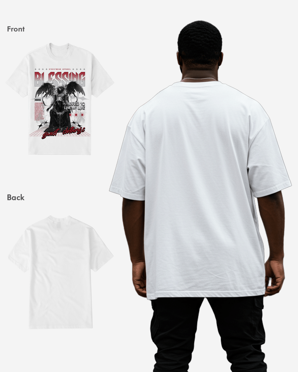 G West Rhinestone Blessing Tee Big and Tall