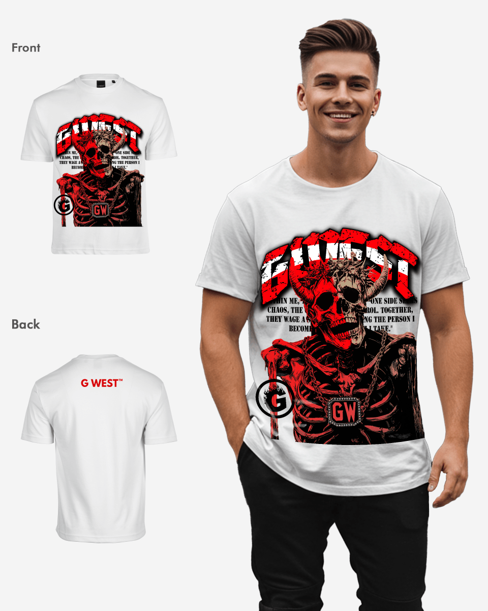 G West Rhinestone Dressed To Kill Oversized Tee