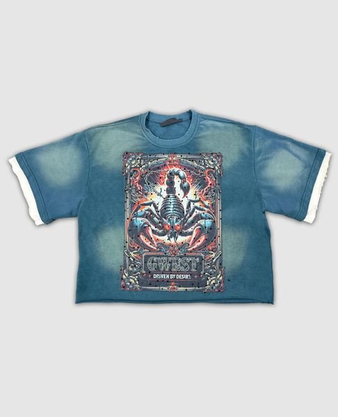 G WEST RHINESTONE SCORPION TEE