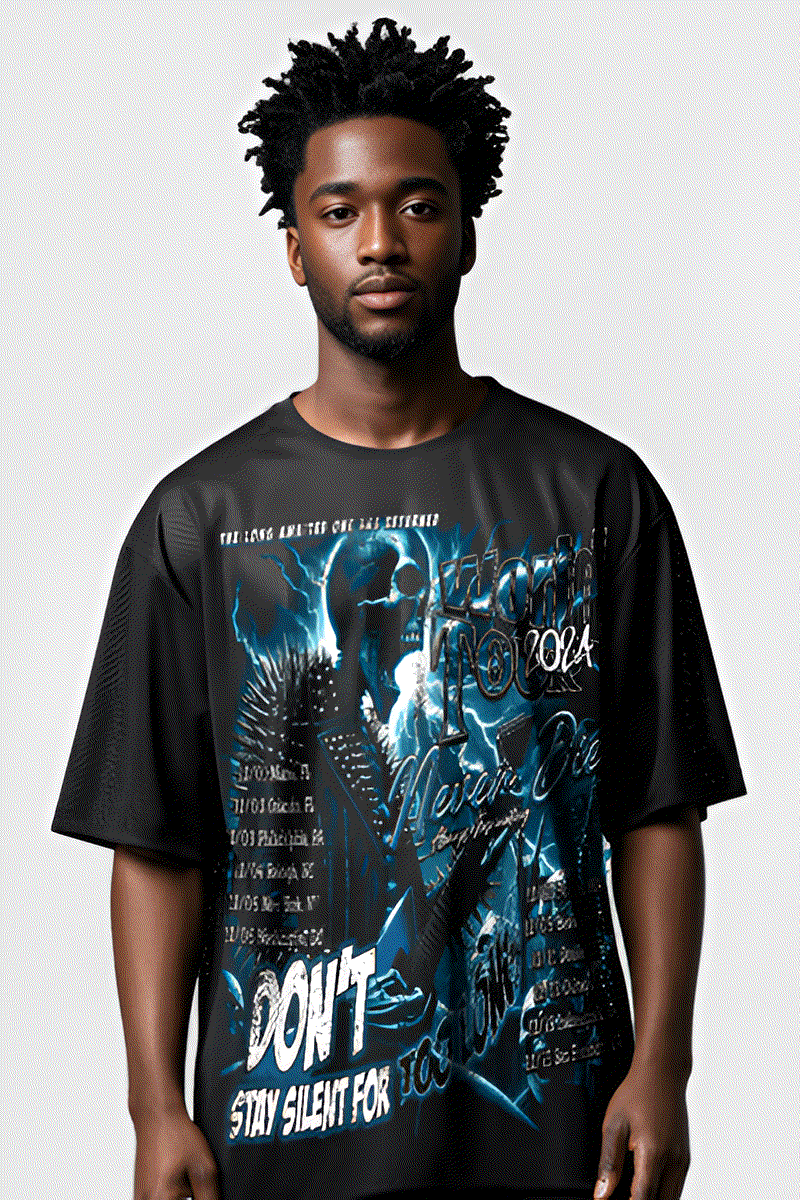 G WEST RHINSTONE WORLD TOUR 3/4 SLEEVES MESH SHORT SET