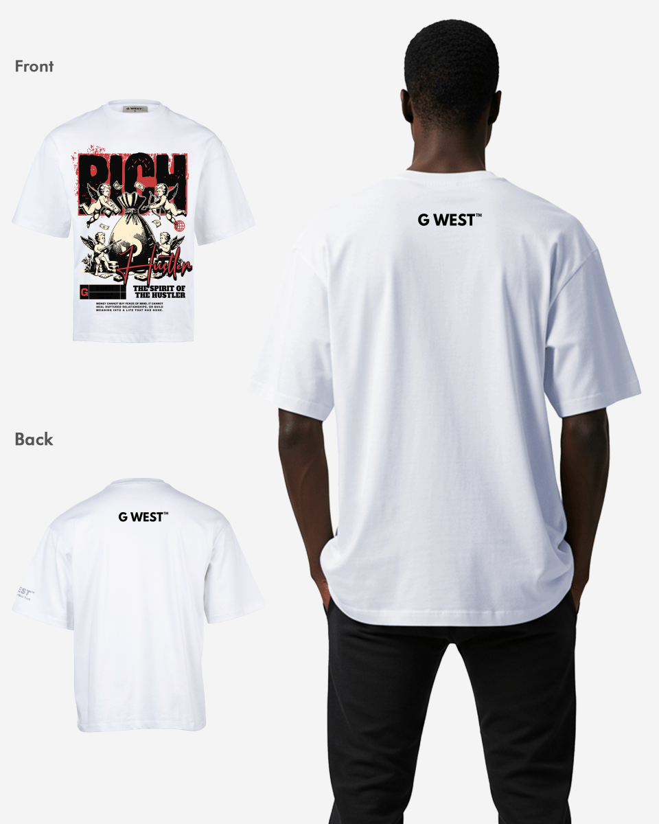 G-WEST RICH HUSTLER OVERSIZEED TEE