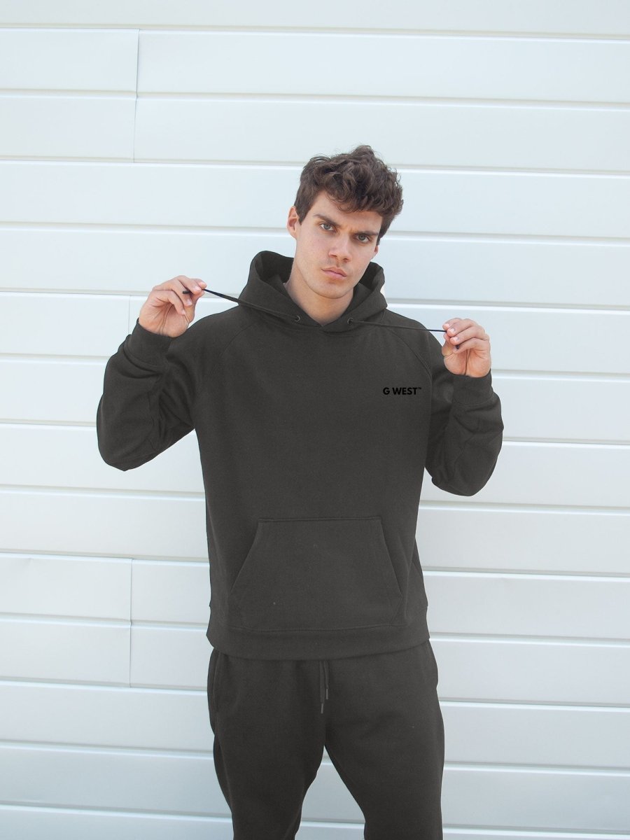 G West Rose Skull Heavy Premium Hoodie