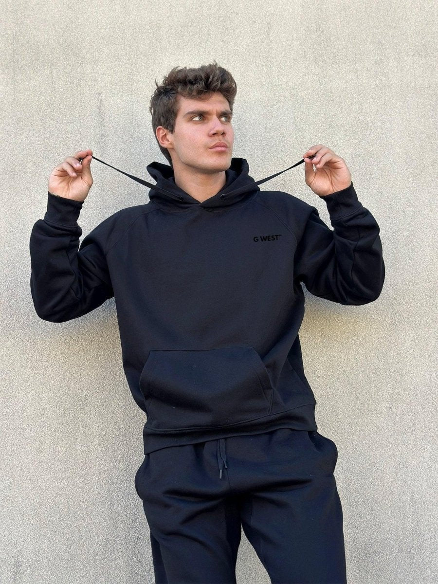 G West Rose Skull Heavy Premium Hoodie