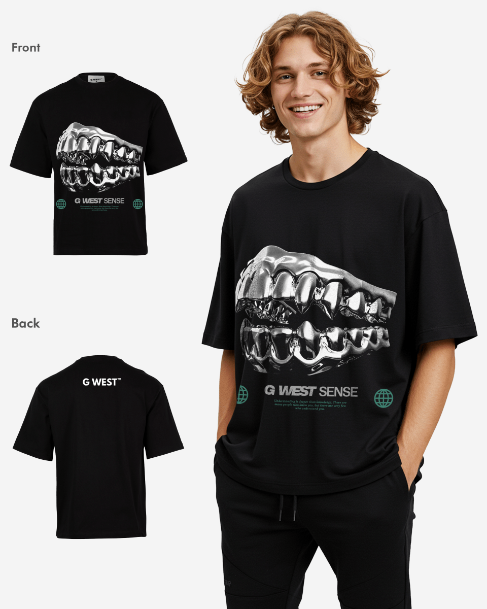 G-WEST SENSE OVERSIZED TEE