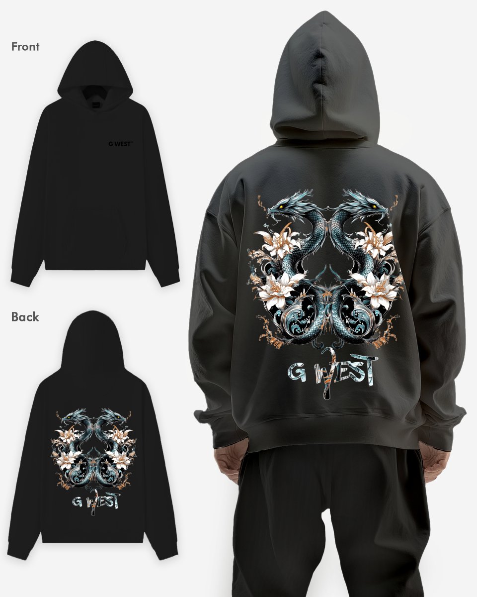 G West Shadow Dragon Oversize Hoodie